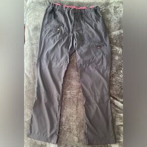 Koi gray cargo scrub pants
